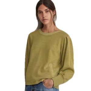 Wrap London Round Neck Sweatshirt Lime Size 2